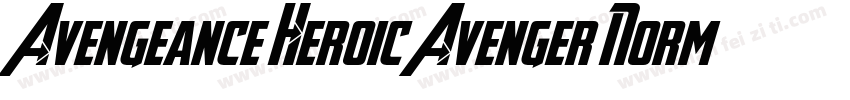 Avengeance Heroic Avenger Norma字体转换
